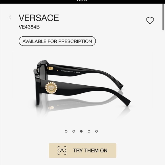 Versace sunglasses black 0VE4384B - Picture 2 of 12